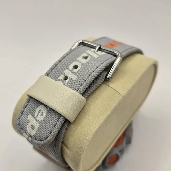 Casio G-Shock Gray and White Watch. Black Eye Patch Collab, Special Edition